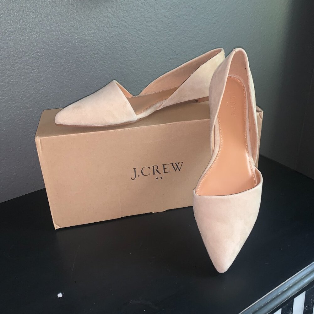 J.Crew Zoe Suede D'orsay Flats, BNWOT - size 9.5